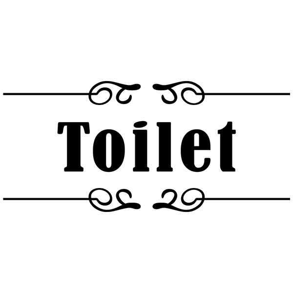 Stickers muraux: Signalisation - Toilet