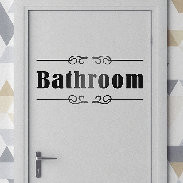 Stickers muraux: Signalisation - Bathroom