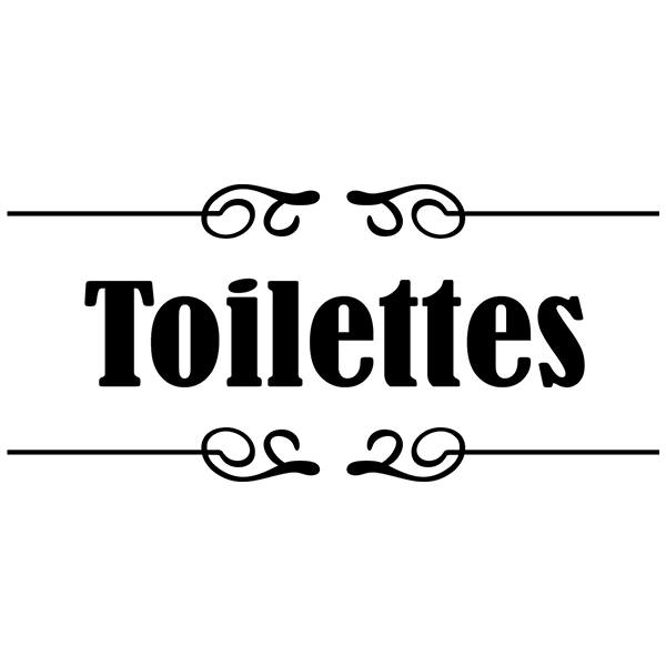Stickers muraux: Signalisation - Toilettes