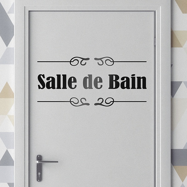 Stickers muraux: Signalisation - Salle de Bain