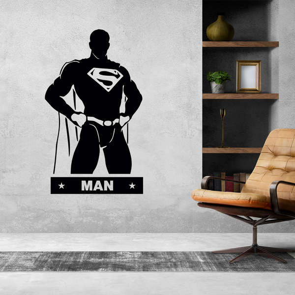 Stickers muraux: WC SuperMan