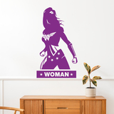 Stickers muraux: WC WonderWoman 3