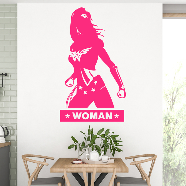 Stickers muraux: WC WonderWoman