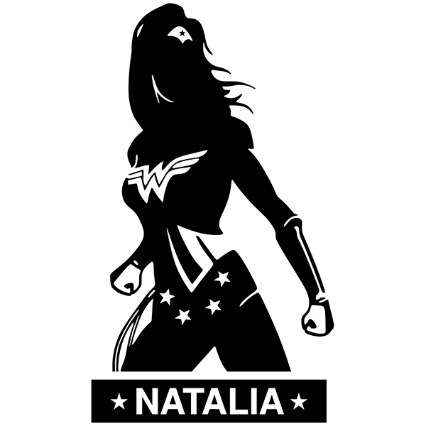 Stickers pour enfants: Wonder Woman personnalisé