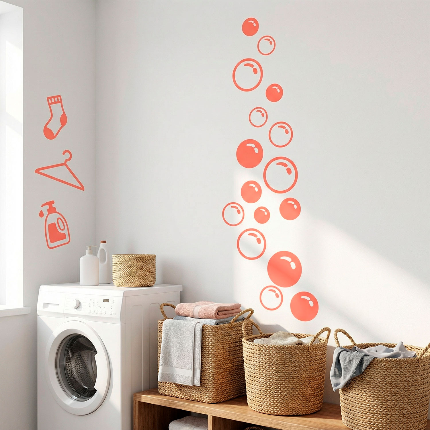 Stickers muraux: Bulles de savon