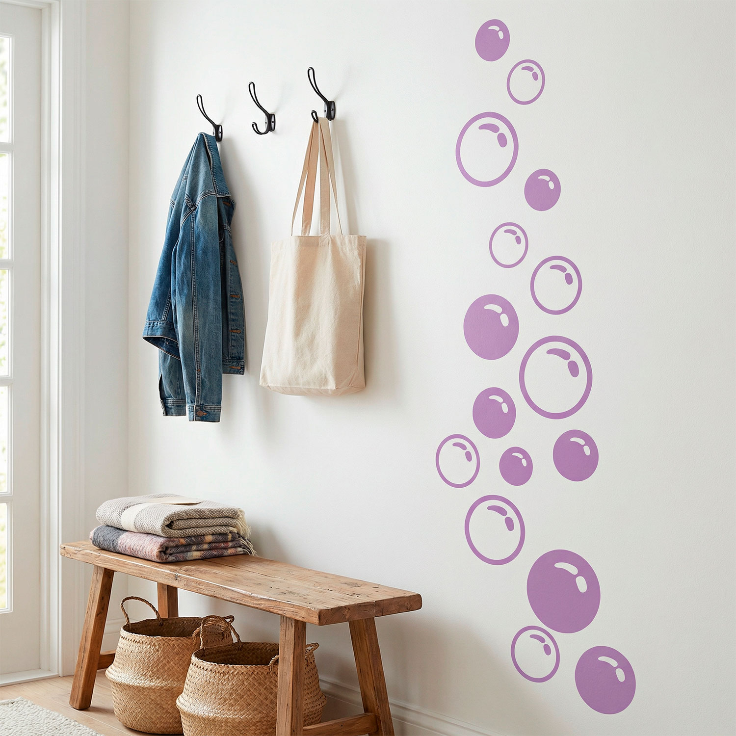 Stickers muraux: Bulles de savon