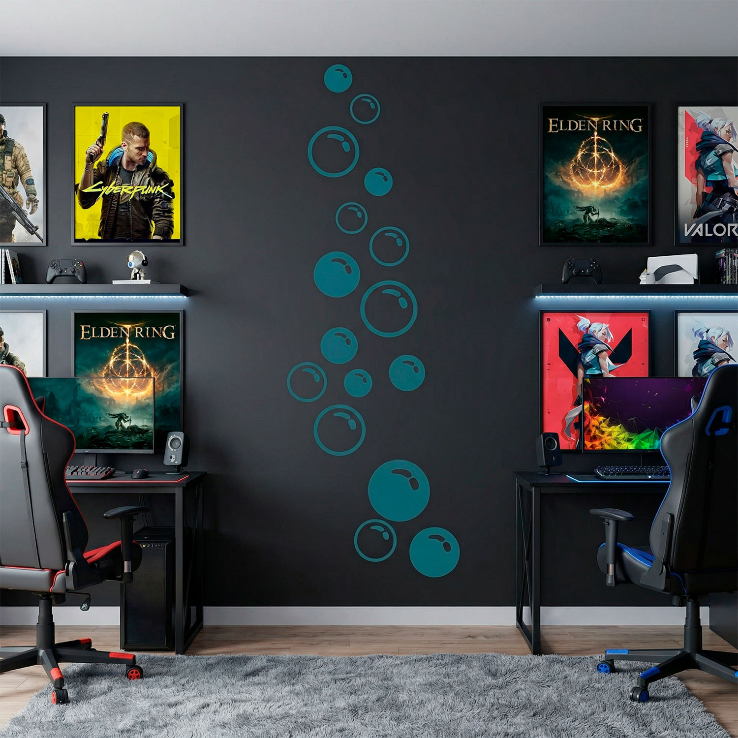 Stickers muraux: Bulles de savon