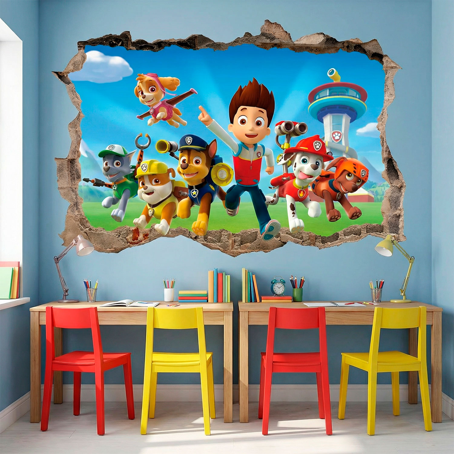 Stickers muraux: Trou La Pat