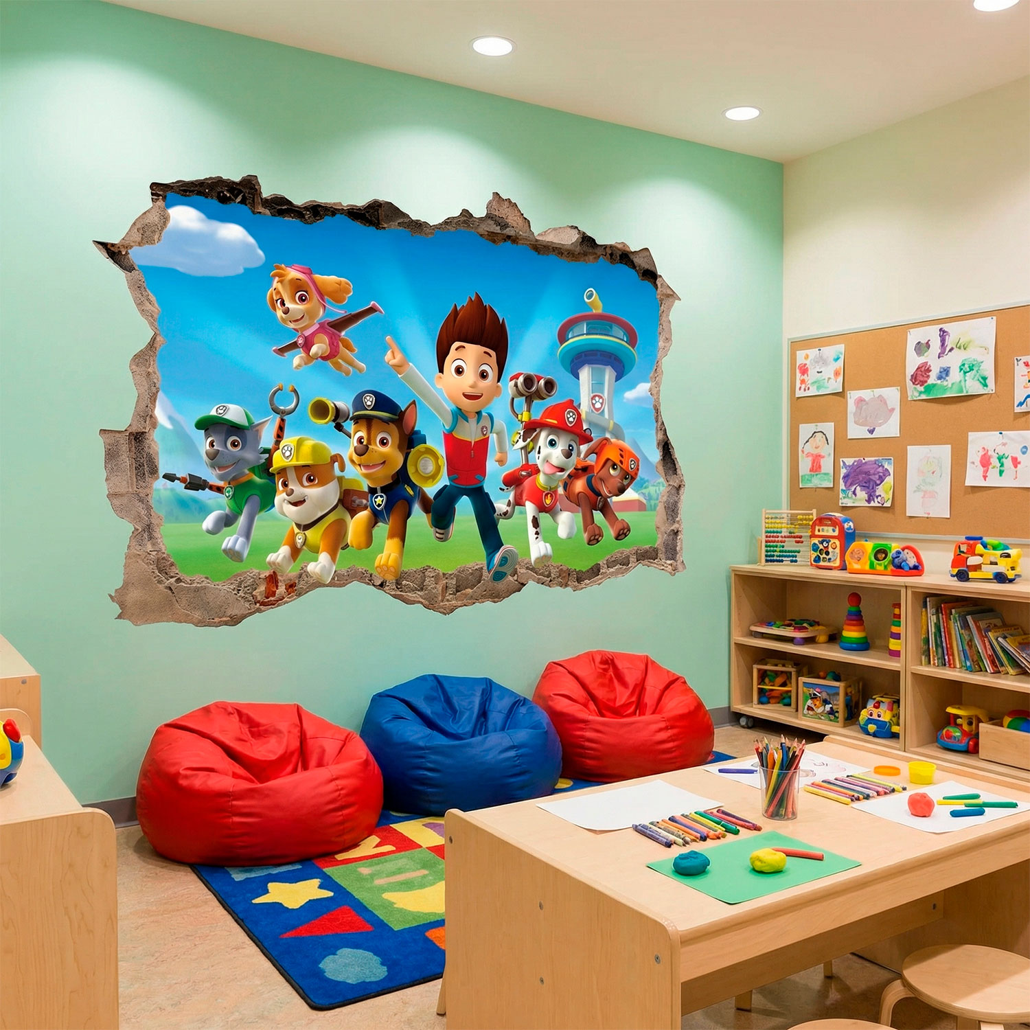 Stickers muraux: Trou La Pat