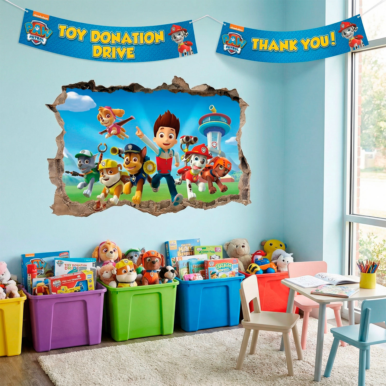 Stickers muraux: Trou La Pat