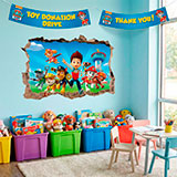 Stickers muraux: Trou La Pat 23