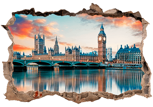 Stickers muraux: Trou Londres de la Tamise