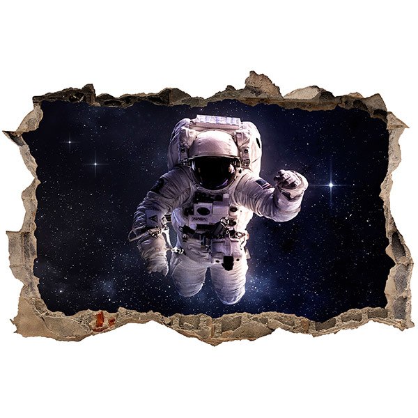 Stickers muraux: Trou Astronaute