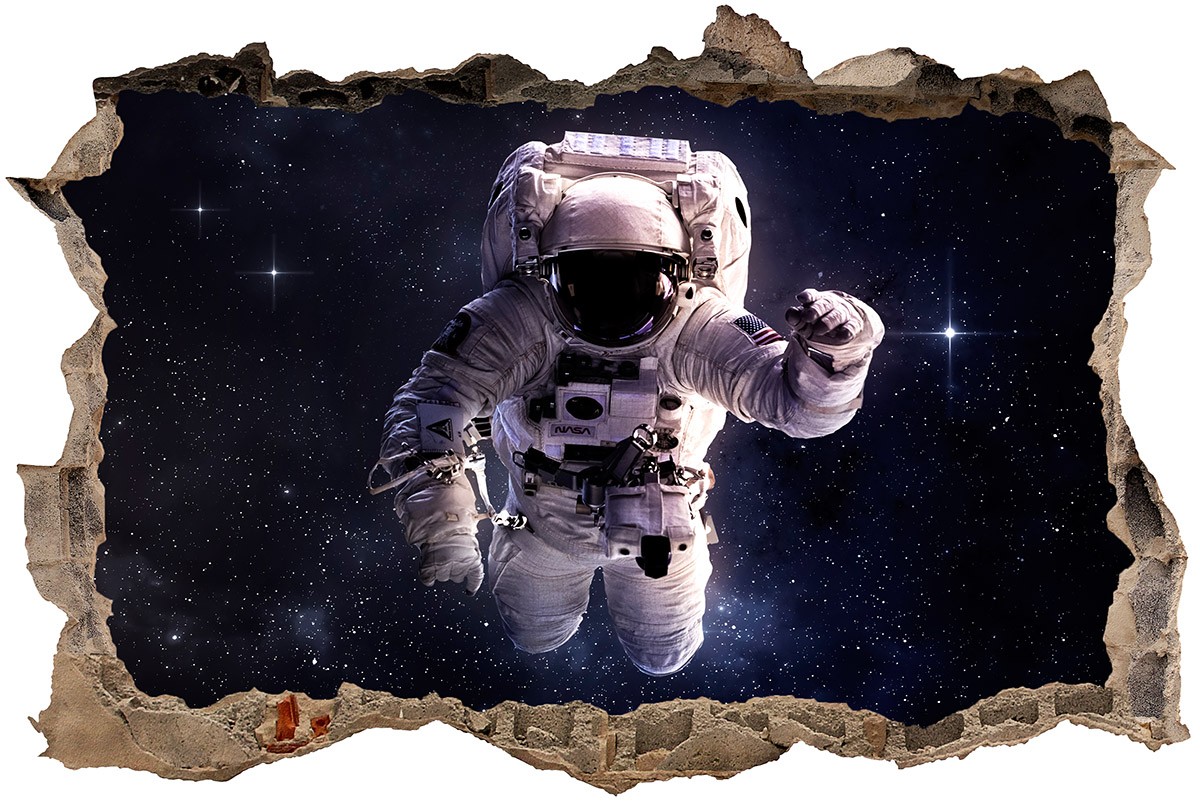 Stickers muraux: Trou Astronaute