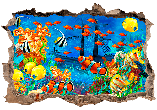 Stickers muraux: Trou Fond de la mer