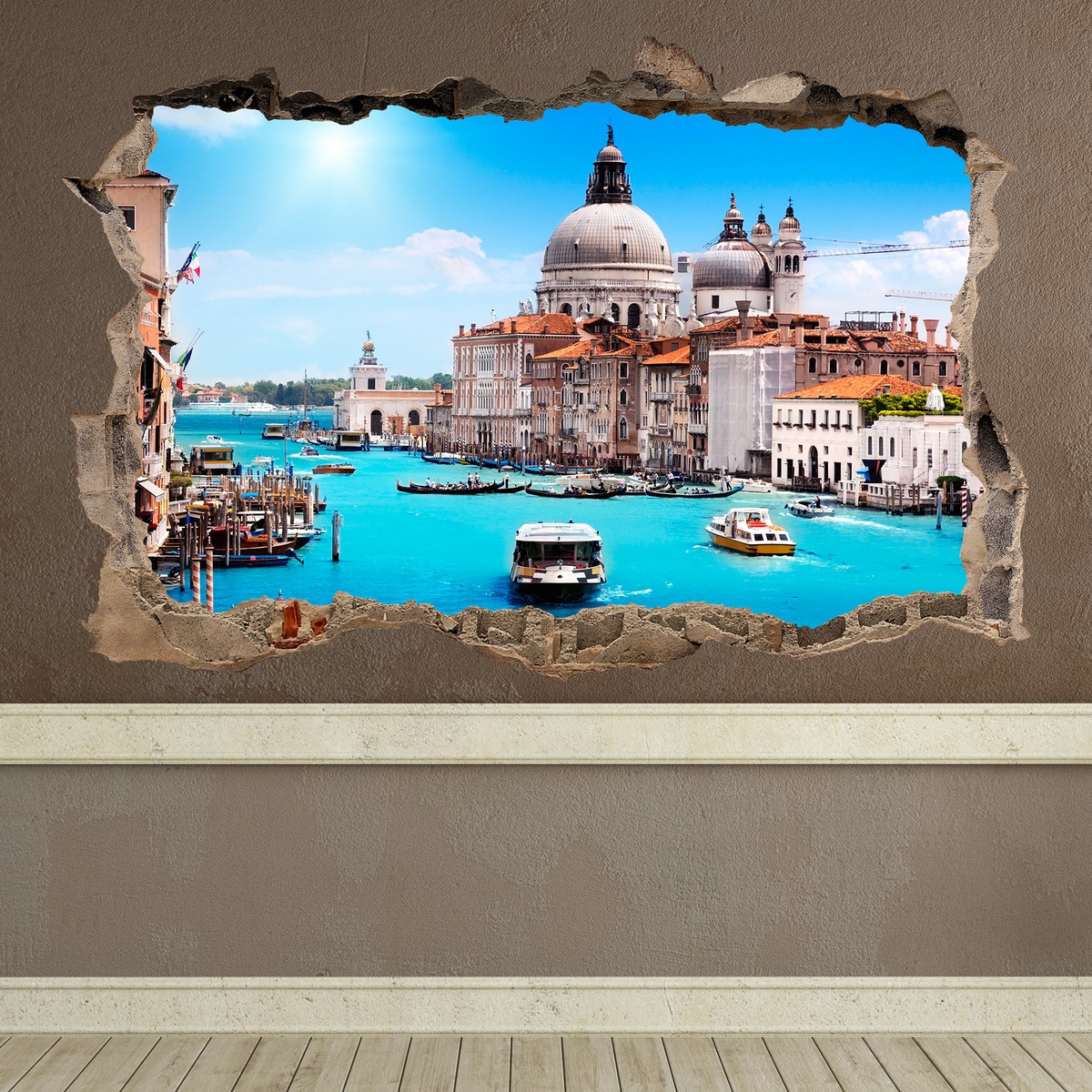 Stickers muraux: Trou Venise