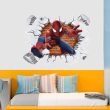 Stickers muraux: Trou dans le mur Spiderman 3