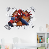 Stickers muraux: Trou dans le mur Spiderman 5