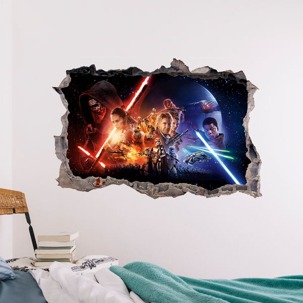 Stickers muraux: Trou Le Réveil de la Force Star Wars