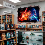 Stickers muraux: Trou Le R&eacute;veil de la Force Star Wars 18