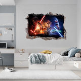 Stickers muraux: Trou Le Réveil de la Force Star Wars 4