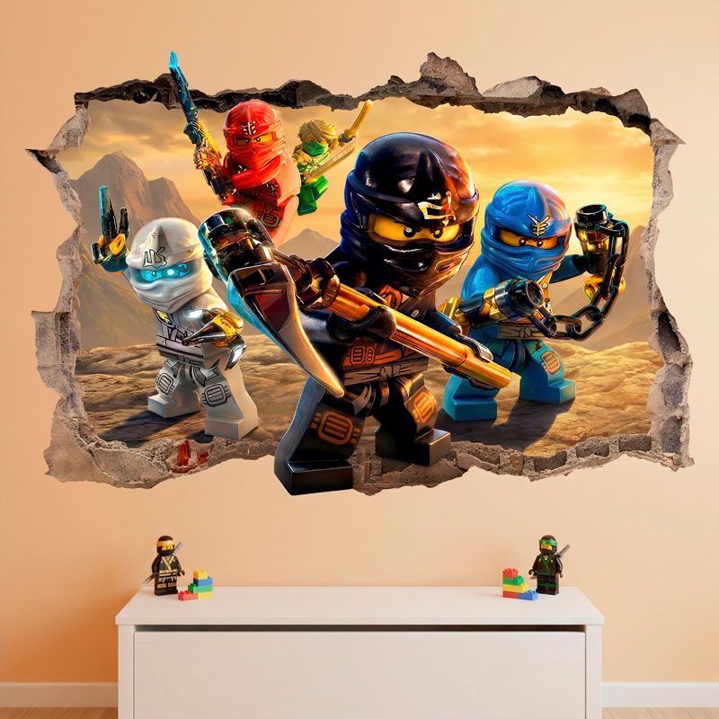Stickers muraux: Trou Lego Ninjago