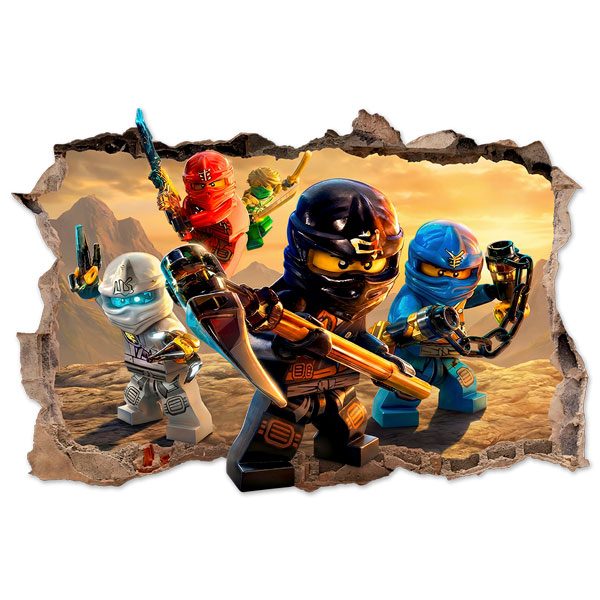 Stickers muraux: Trou Lego Ninjago