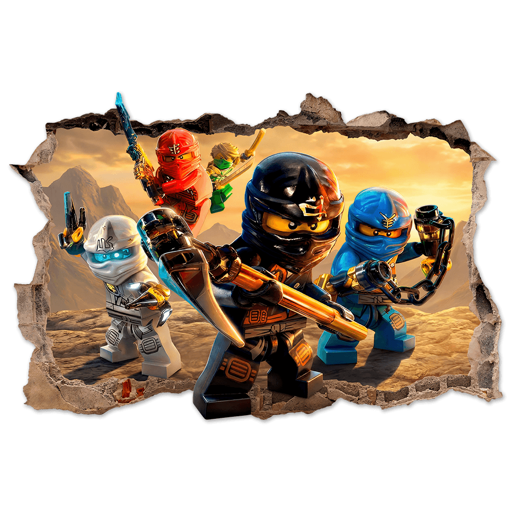 Stickers muraux: Trou Lego Ninjago