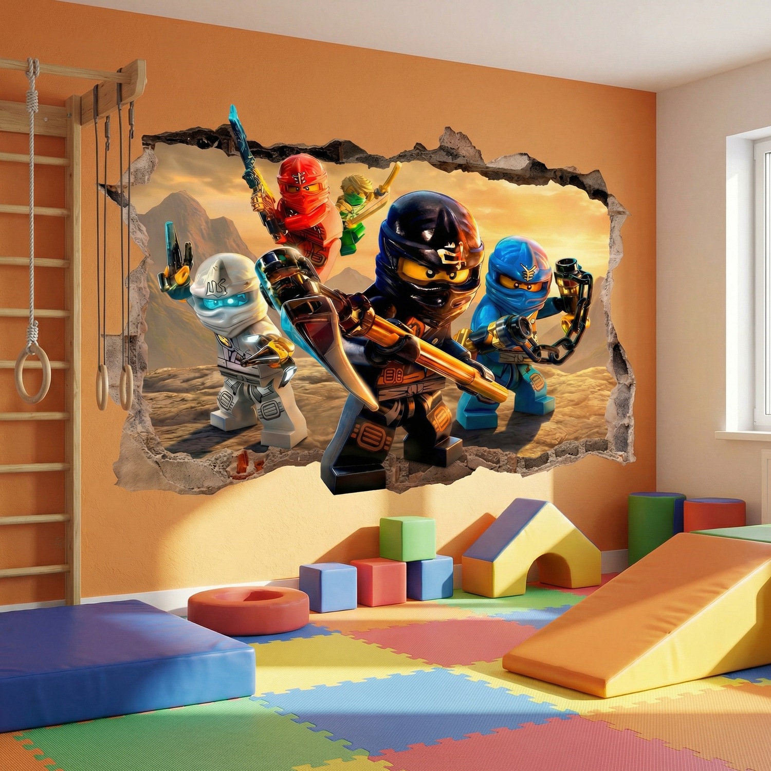 Stickers muraux: Trou Lego Ninjago