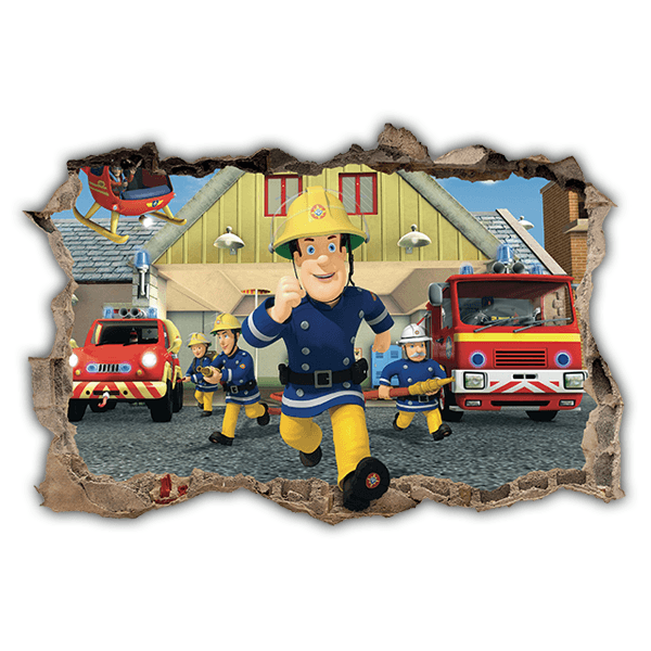 Stickers muraux: Trou Sam le pompier