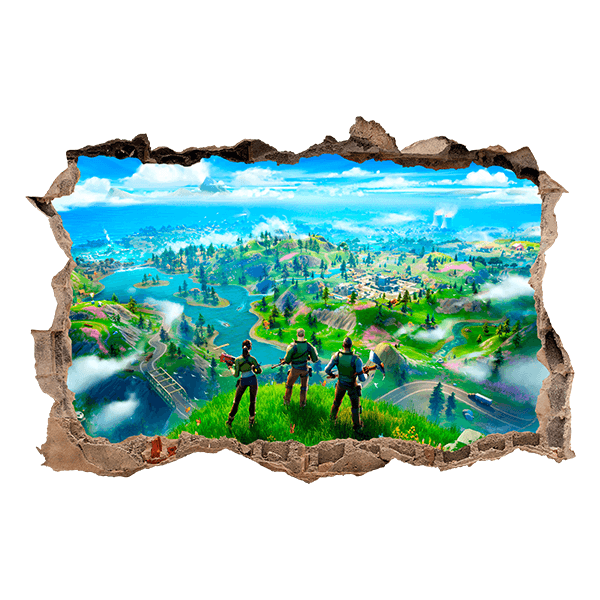 Stickers muraux: Fortnite pr&eacute;par&eacute;e