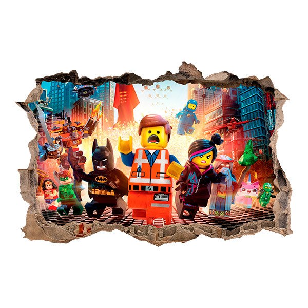 Stickers muraux: Lego, les personnages dans la ville
