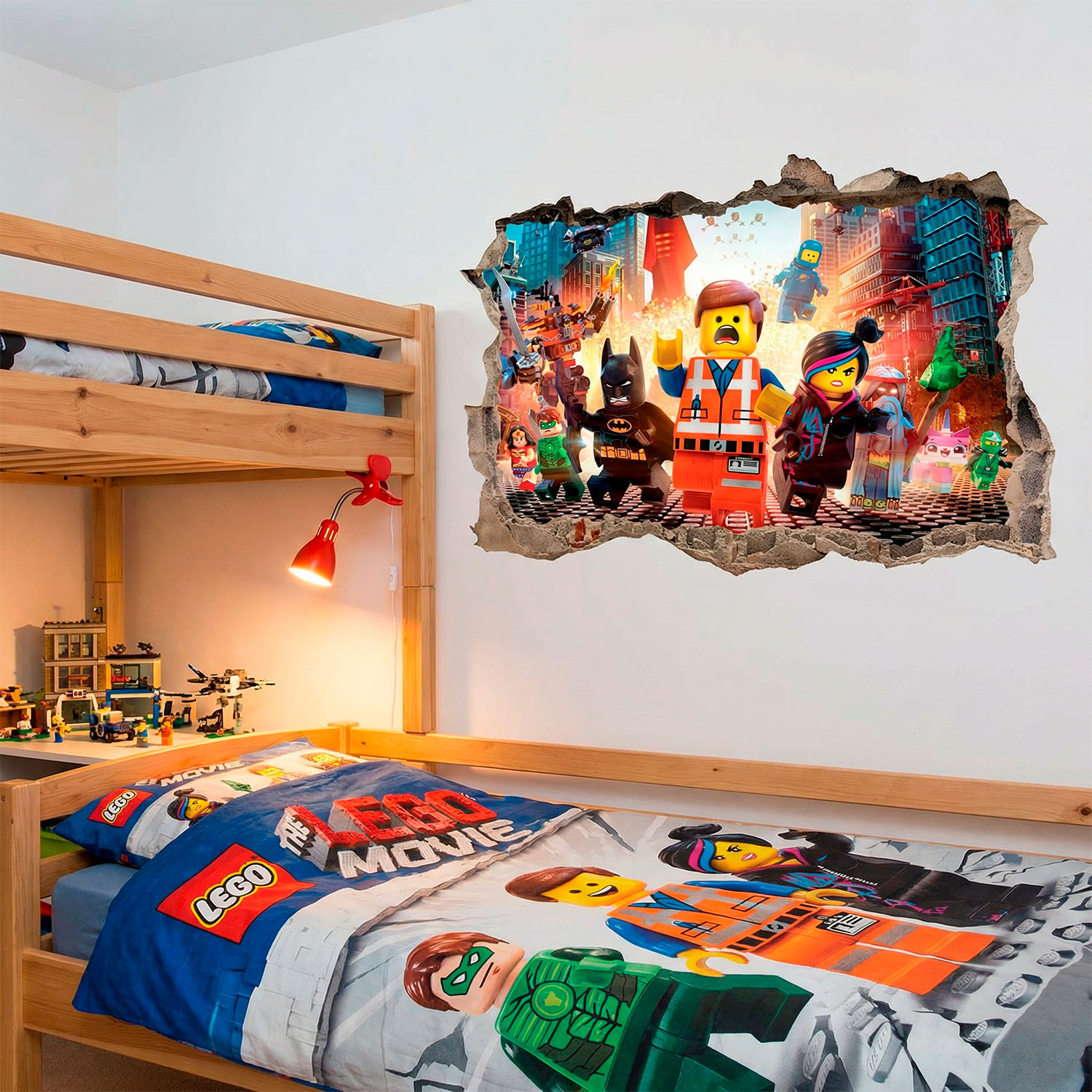 Stickers muraux: Lego, les personnages dans la ville