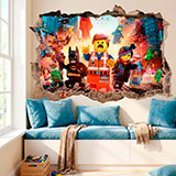 Stickers muraux: Lego, les personnages dans la ville 17