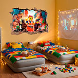 Stickers muraux: Lego, les personnages dans la ville 11