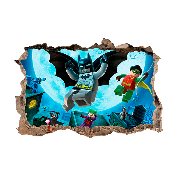 Stickers muraux: Lego, Batman et Robin