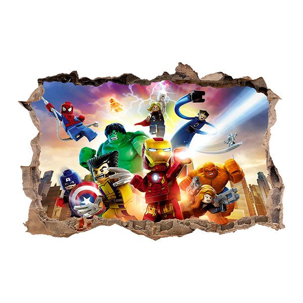 Stickers muraux: Lego, les Avengers