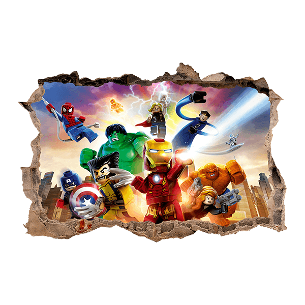 Stickers muraux: Lego, les Avengers