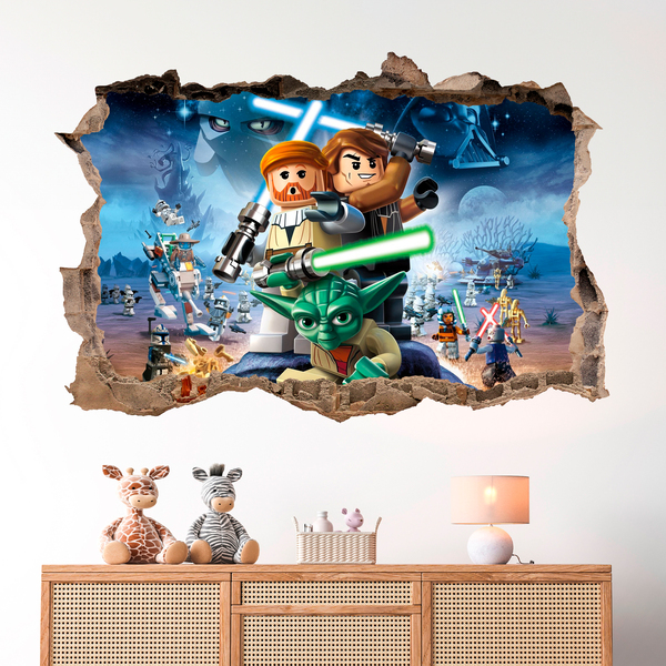 Stickers muraux: Personnages Lego, Star wars