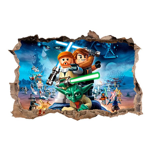 Stickers muraux: Personnages Lego, Star wars