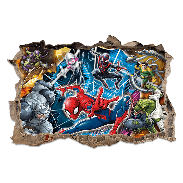 Stickers muraux: Spider-Man et ses ennemis 0