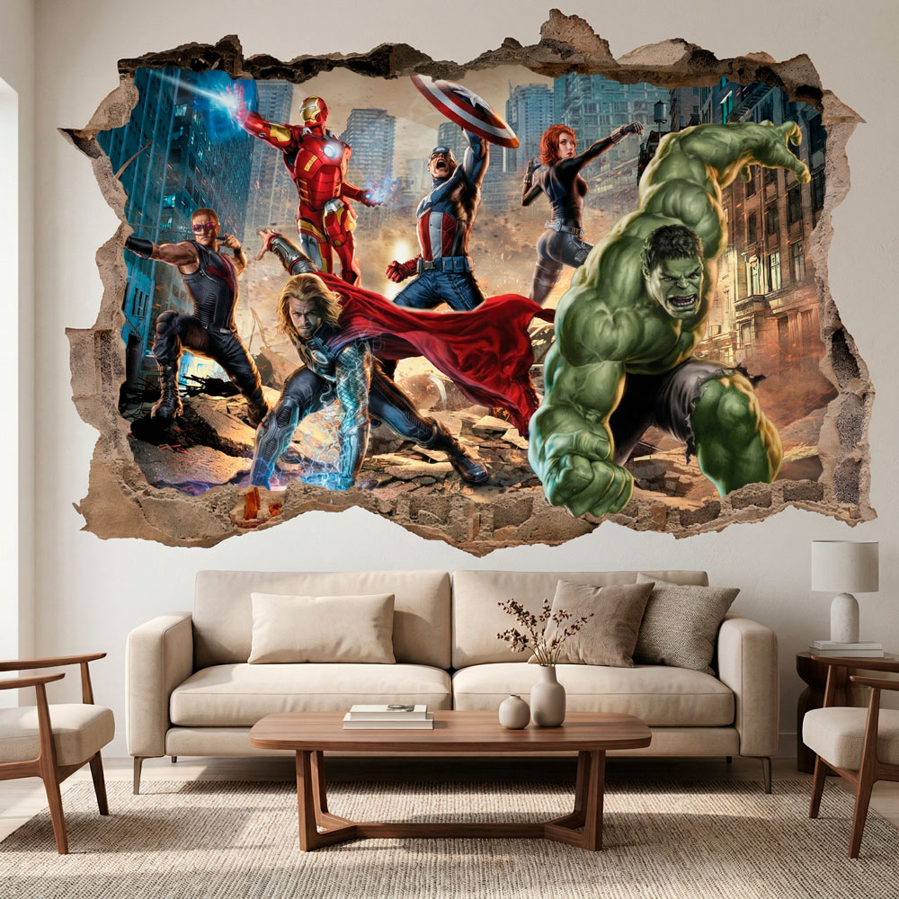 Stickers pour enfants: Les Vengeurs dans la Ville