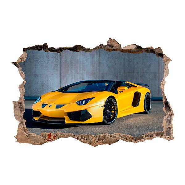 Stickers muraux: Jaune Lamborghini