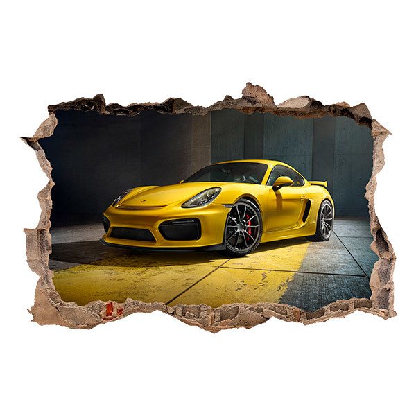 Stickers muraux: Jaune Porsche
