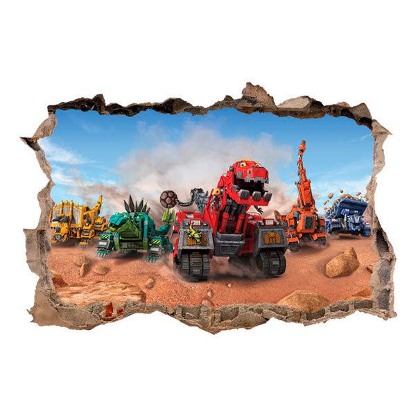 Stickers muraux: Sticker mural Trou Dinotrux