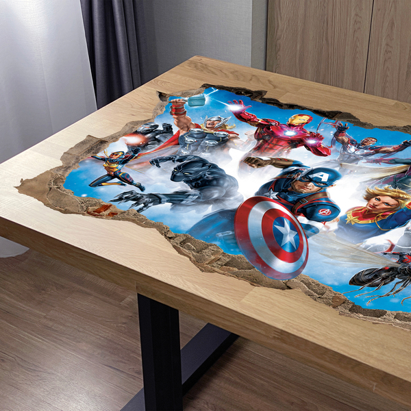 Stickers muraux: Sticker mural Trou Personnages d'Avengers