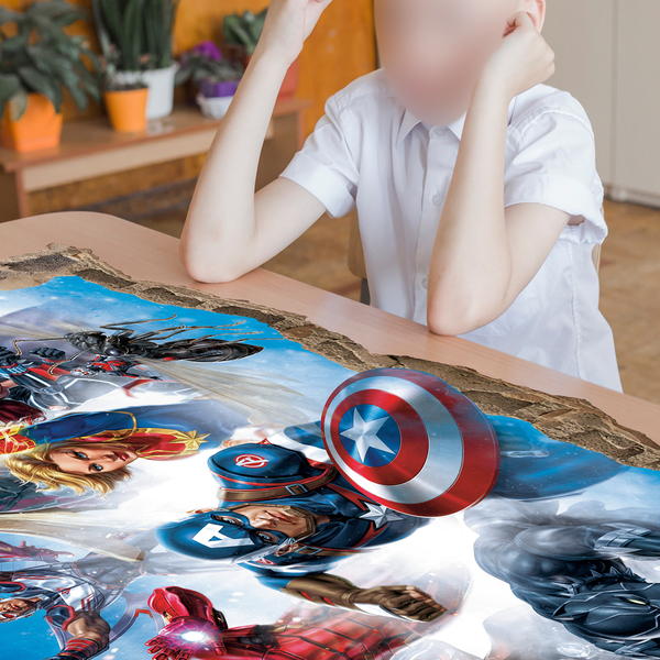 Stickers muraux: Sticker mural Trou Personnages d'Avengers