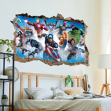 Stickers muraux: Sticker mural Trou Personnages d'Avengers 6