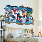 Stickers muraux: Sticker mural Trou Personnages d'Avengers 6
