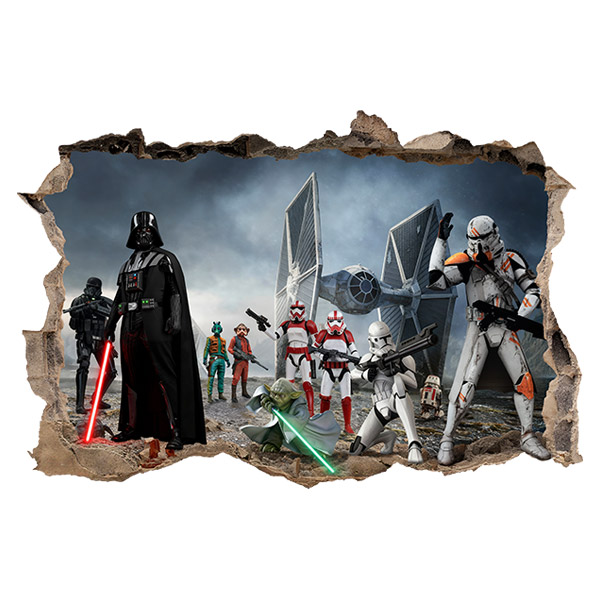 Stickers muraux: Darth Vader, Yoda - Star Wars
